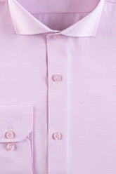 Pink Textured Men's Dress Shirt